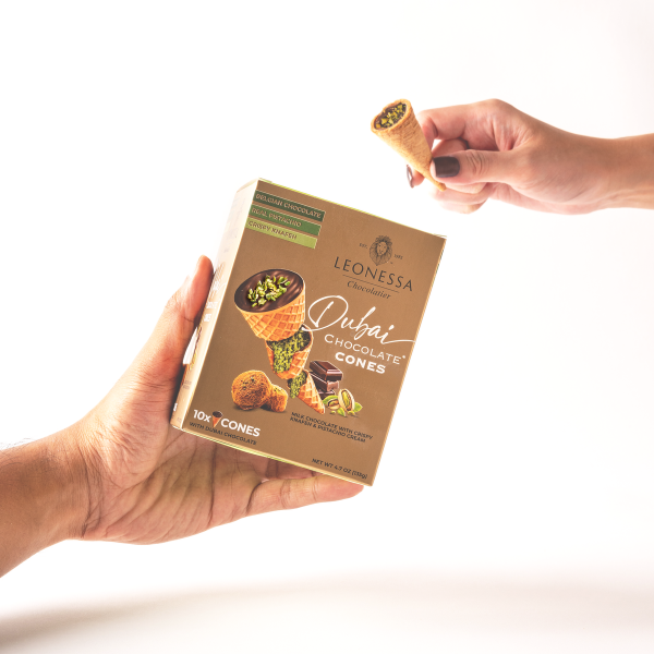 Dubai Chocolate Cone | 4.7 oz | Leonessa | Castellino's